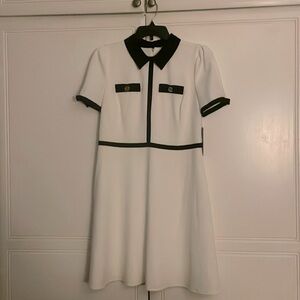 White/Black swing Business dress, Karl Lagerfield, size 12